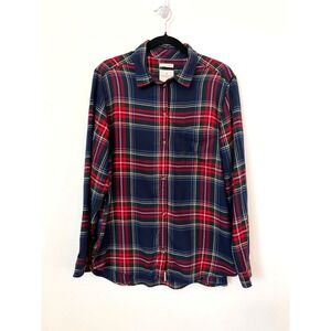 American Eagle Ahh-Mazingly Soft Boyfriend Fit Plaid Shirt Women's XL Preppy